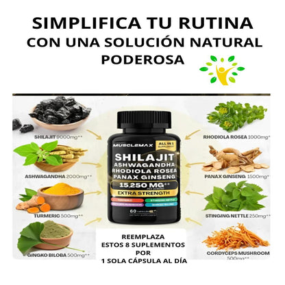 SHILAJIT VITALIDAD NATURAL SIN LIMITES EN SOLO UNA CAPSULA