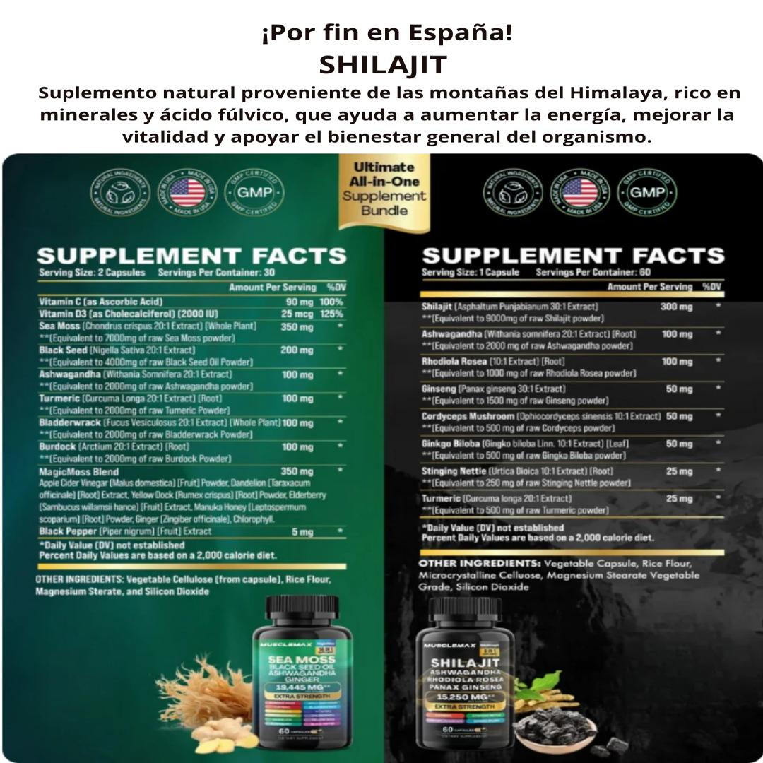 SHILAJIT VITALIDAD NATURAL SIN LIMITES EN SOLO UNA CAPSULA