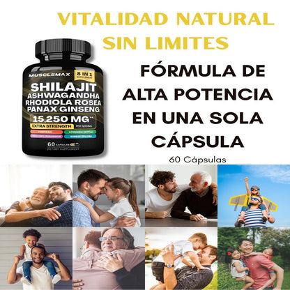 SHILAJIT VITALIDAD NATURAL SIN LIMITES EN SOLO UNA CAPSULA