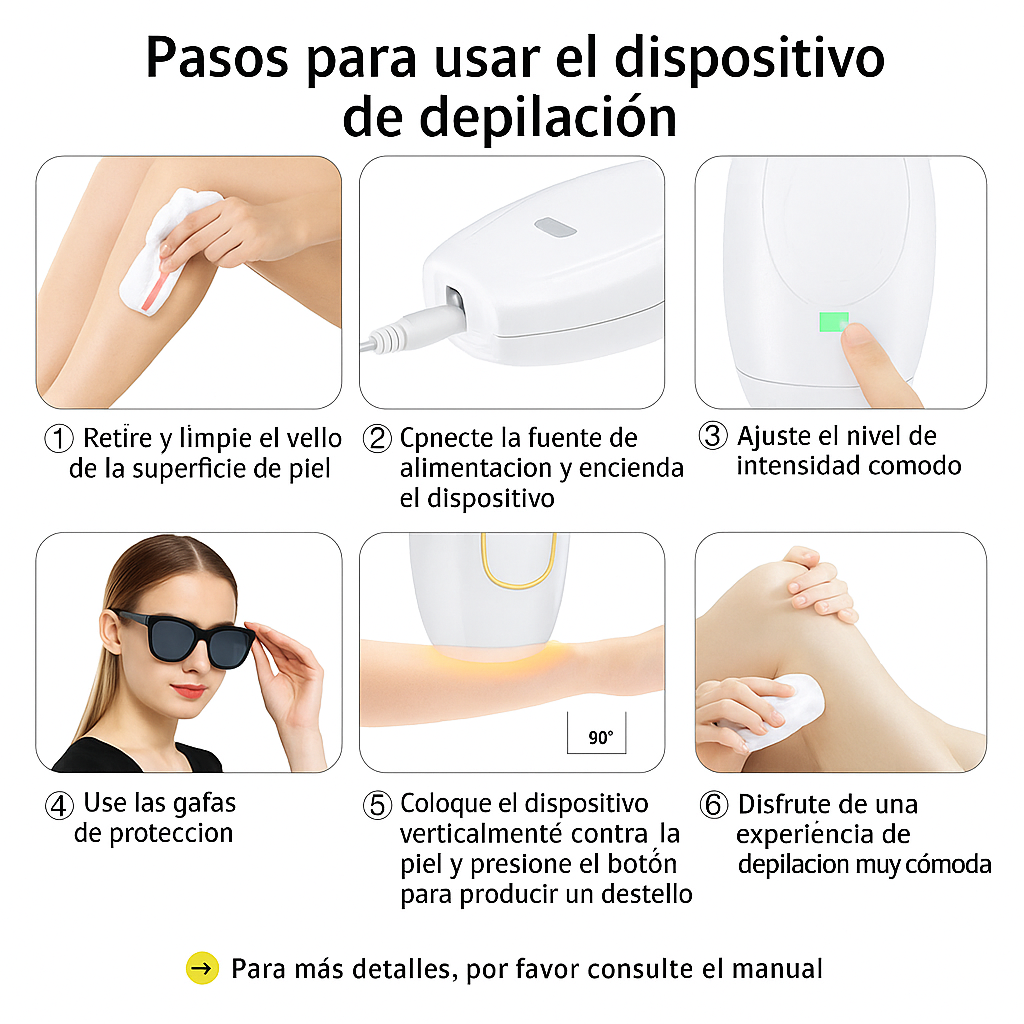 Depiladora IPL 💫 ¡El Vello y las Manchas son ya Historia!